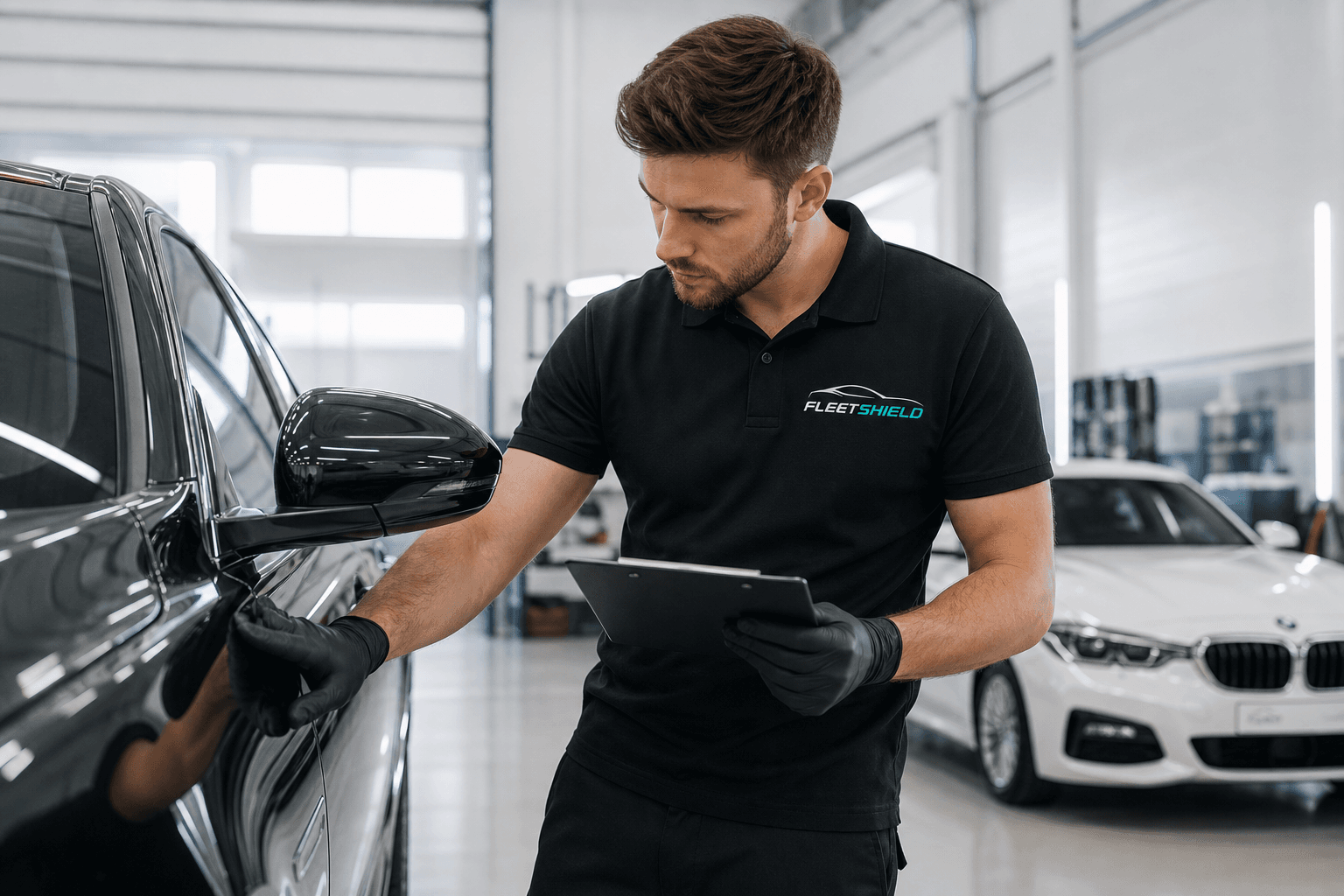 A protected fleet of vehicles managed by FleetShield